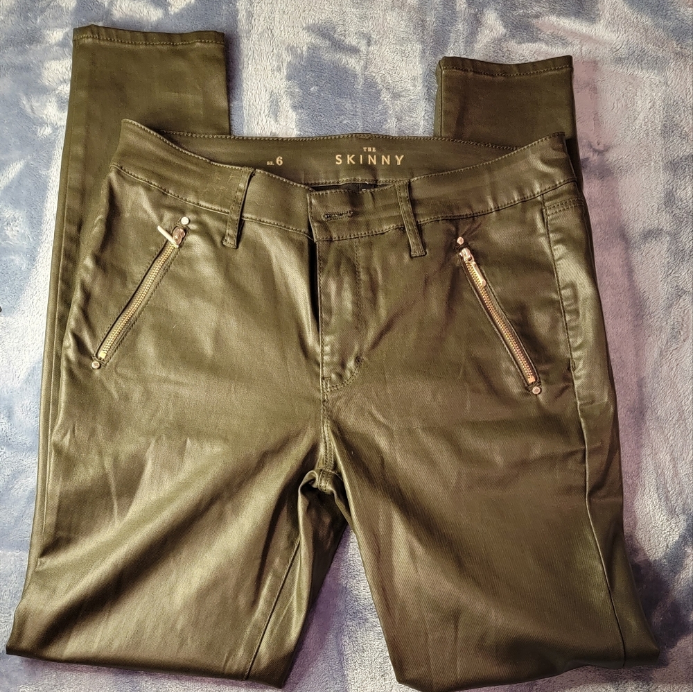 Coated Moto skinny Jean